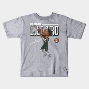 Damian Lillard Milwaukee Cartoon Kids T-Shirt